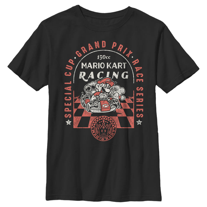 fifth sun Boy's Nintendo Mario Kart Racing Grand Prix Special Cup T-Shirt