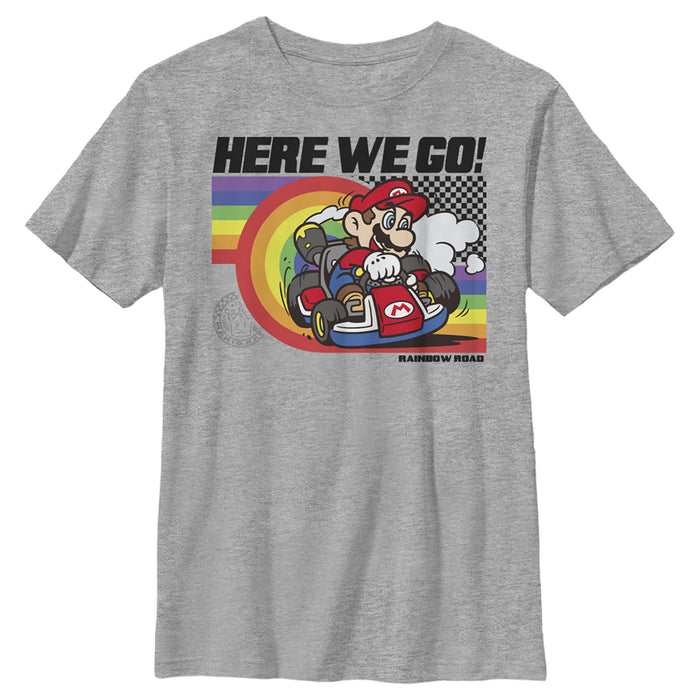 Fifth Sun Boy's Nintendo Mario Kart Rainbow Road Racing T-Shirt