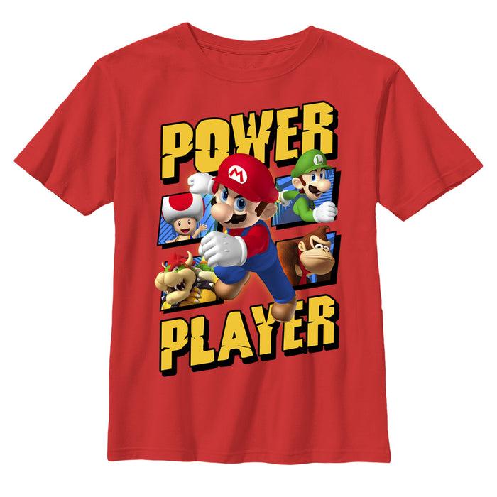 fifth sun Boy's Nintendo Mario Power Players T-Shirt