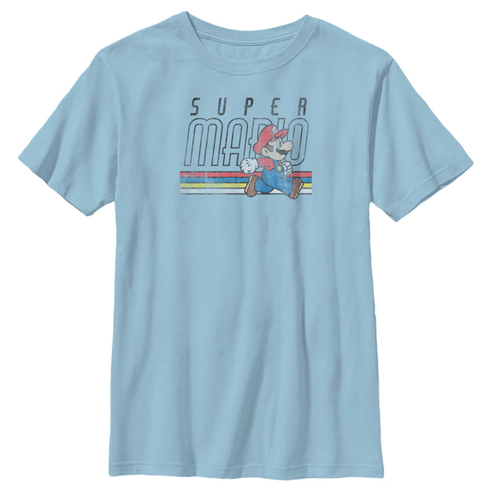 Fifth Sun Boy's Nintendo Super Mario Classic Stripes T-Shirt