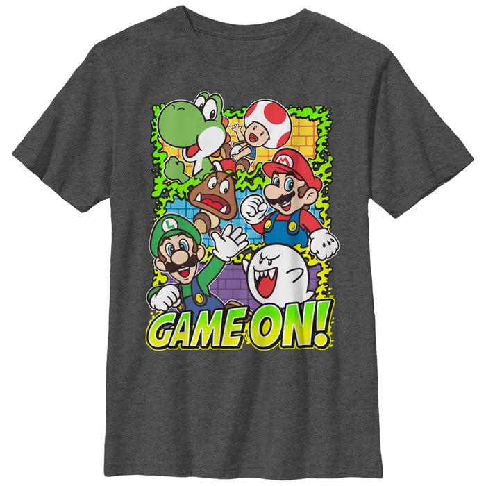 fifth sun Boy's Nintendo Super Mario Group Game On T-Shirt