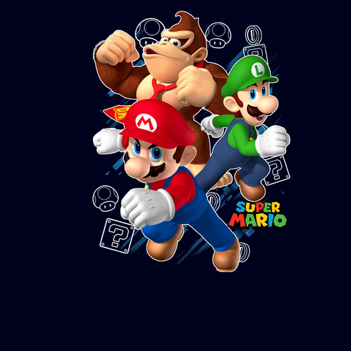 Fifth Sun Boy's Nintendo Super Mario Power Trio T-Shirt