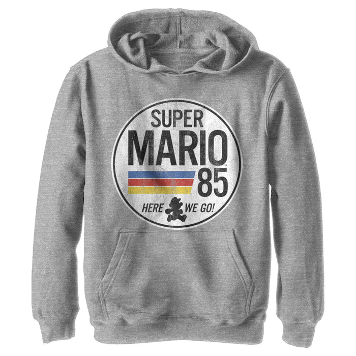 fifth sun Boy's Nintendo Super Mario Retro Rainbow Ring Pull Over Hoodie