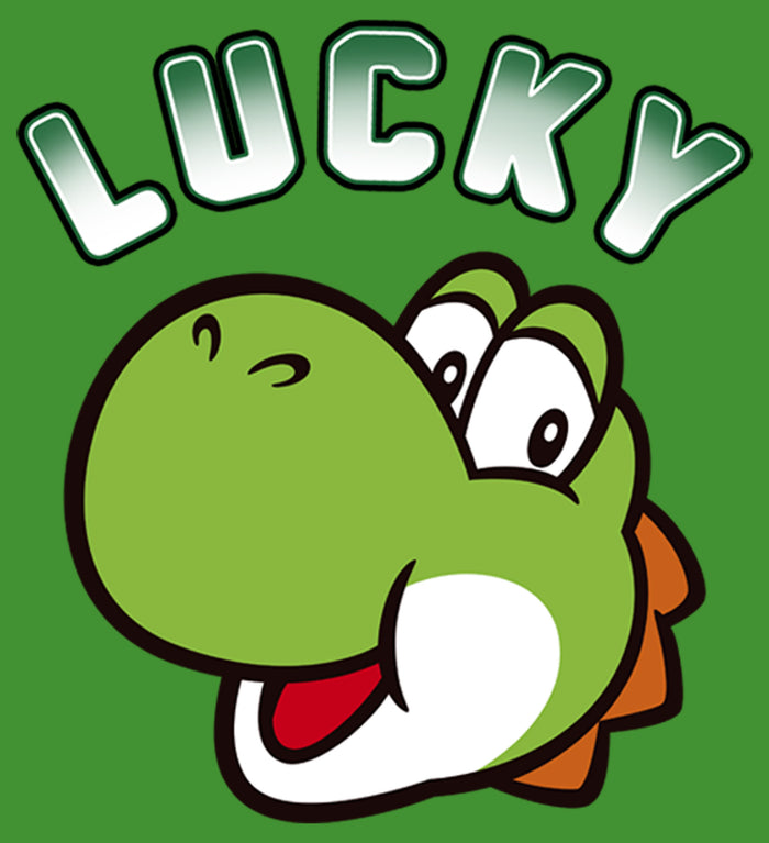 Fifth Sun Boy's Nintendo Super Mario St. Patrick's Day Lucky Yoshi Retro T-Shirt
