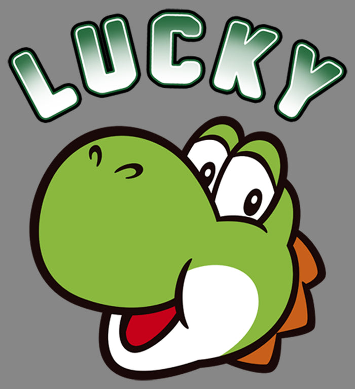 Fifth Sun Boy's Nintendo Super Mario St. Patrick's Day Lucky Yoshi Retro Performance Tee