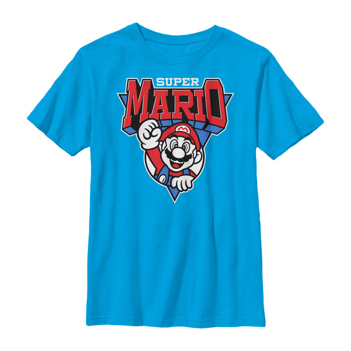 fifth sun Boy's Nintendo Team Super Mario Emblem T-Shirt