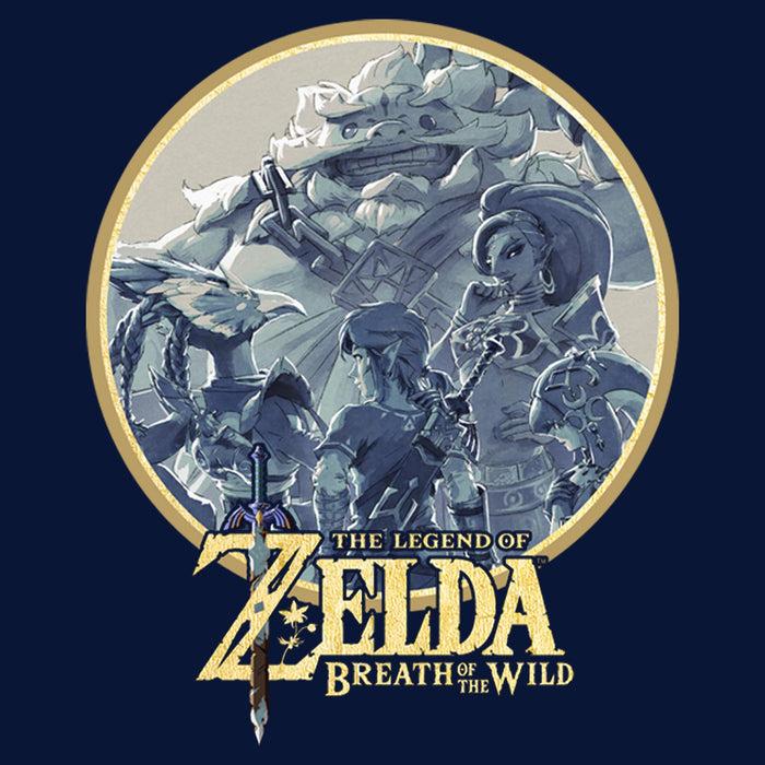 Fifth Sun Boy's Nintendo The Legend Of Zelda Breath Of The Wild Portrait T-Shirt