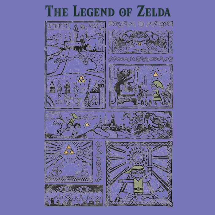 Fifth Sun Boy's Nintendo The Legend Of Zelda Hieroglyphs Pull Over Hoodie