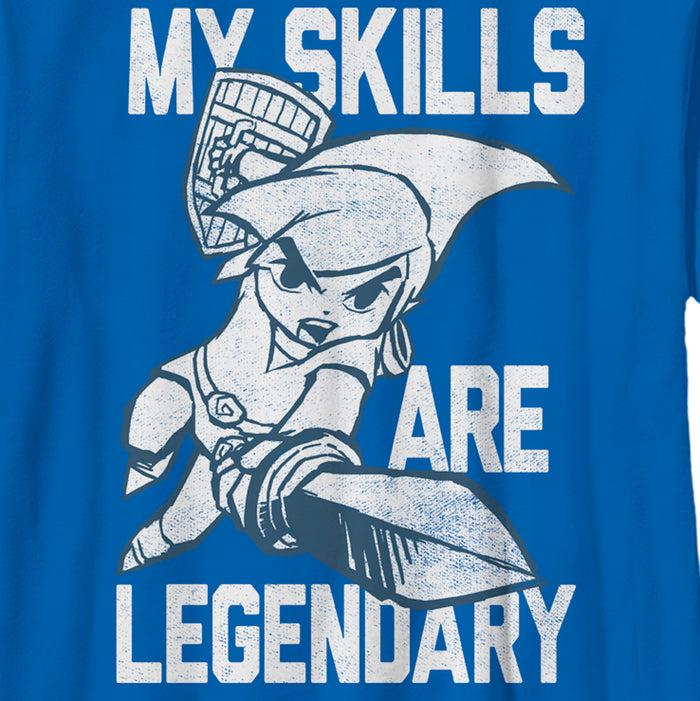 Fifth Sun Boy's Nintendo The Legend Of Zelda Link My Skills Are Legendary T-Shirt