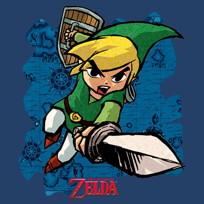Fifth Sun Boy's Nintendo The Legend Of Zelda Link Sword Pull Over Hoodie
