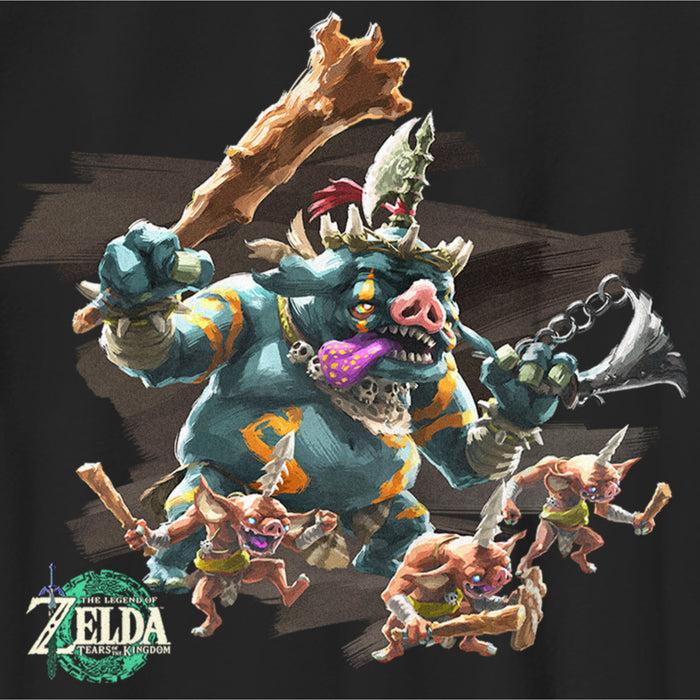 Fifth Sun Boy's Nintendo The Legend Of Zelda: Tears Of The Kingdom Blin Tribe Portrait T-Shirt