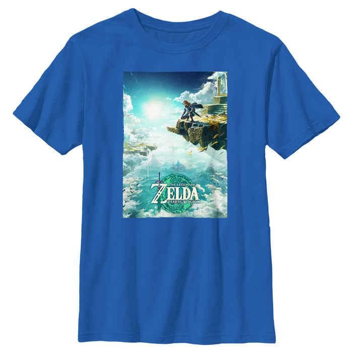 fifth sun Boy's Nintendo The Legend of Zelda: Tears of the Kingdom Game Poster T-Shirt