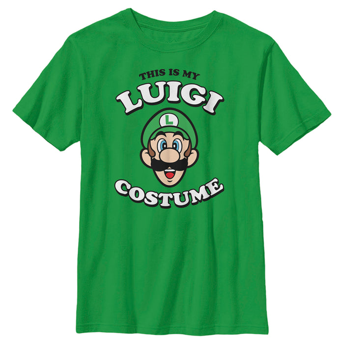 fifth sun Boy's Nintendo This is my Luigi Costume T-Shirt