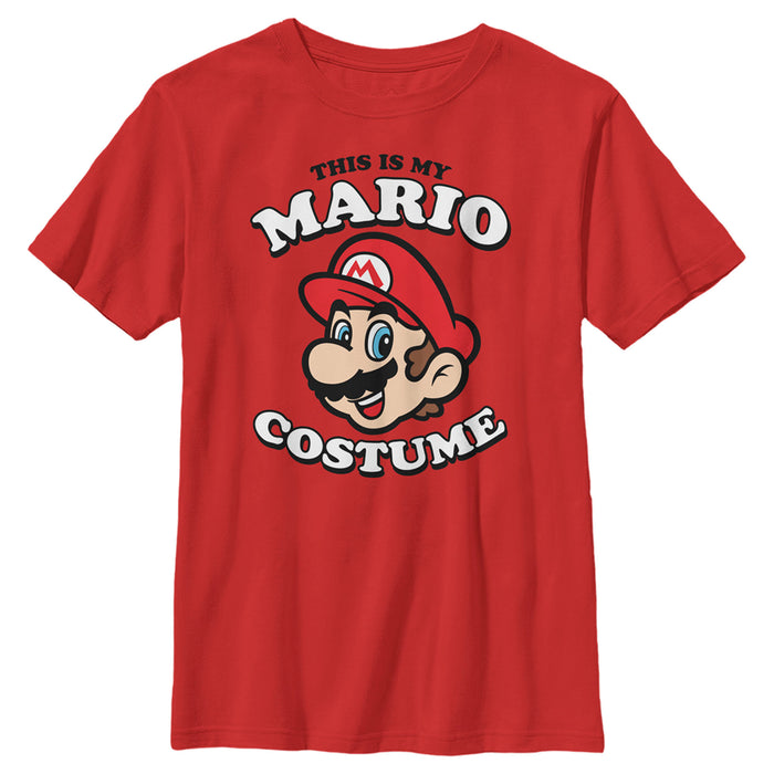 fifth sun Boy's Nintendo This is my Mario Costume T-Shirt