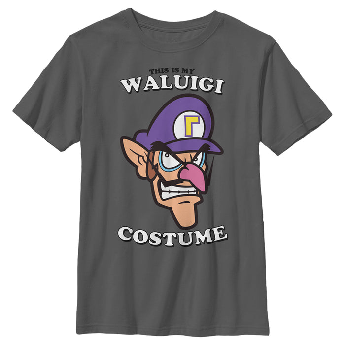 fifth sun Boy's Nintendo This is my Waluigi Costume T-Shirt