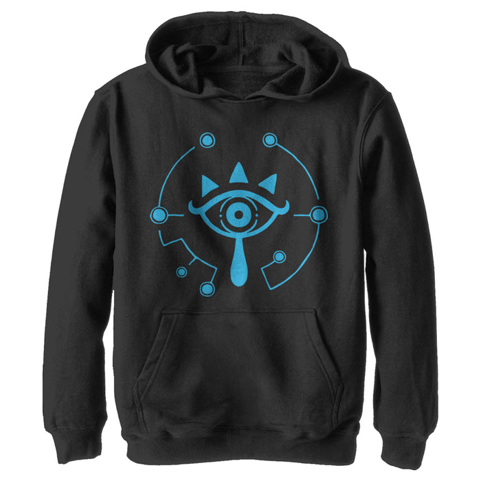 fifth sun Boy's Nintendo Zelda Breath of the Wild Eye Pull Over Hoodie