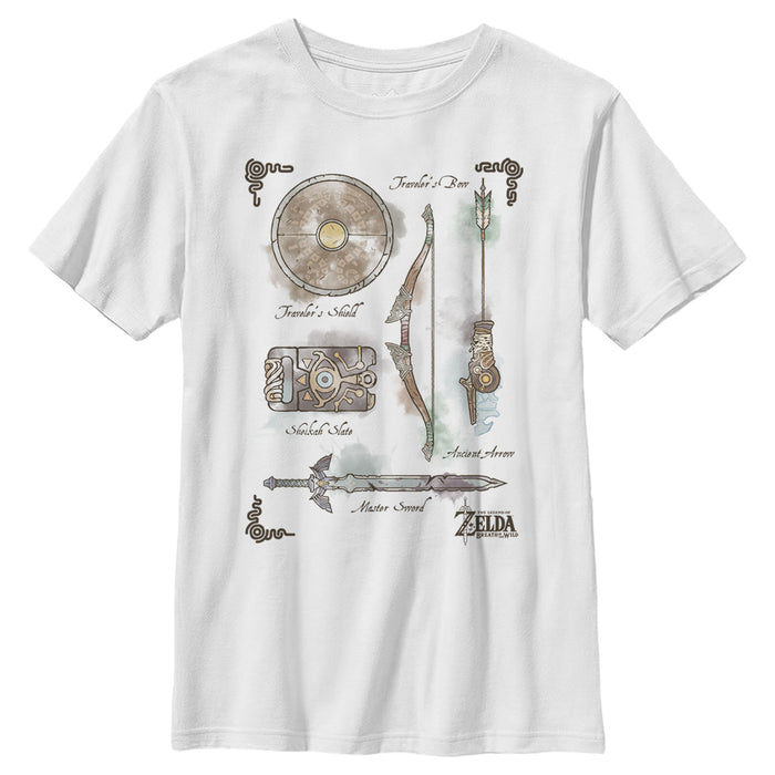 fifth sun Boy's Nintendo Zelda Quest Gear Array T-Shirt