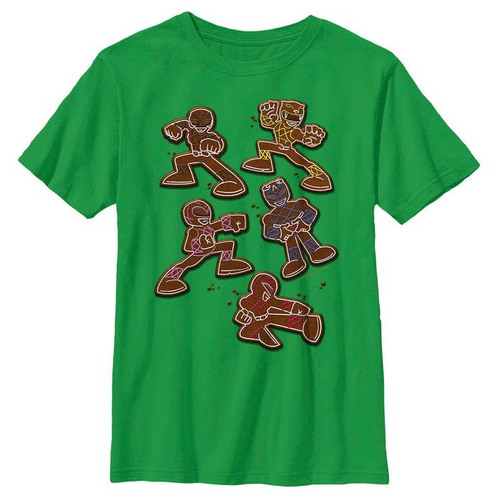 fifth sun Boy's Power Rangers Power Ranger Cookies T-Shirt