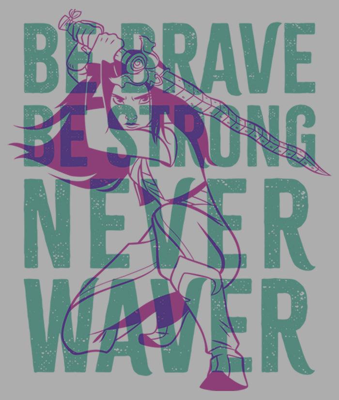 Fifth Sun Boy's Raya And The Last Dragon Be Brave Be Strong Never Waver T-Shirt