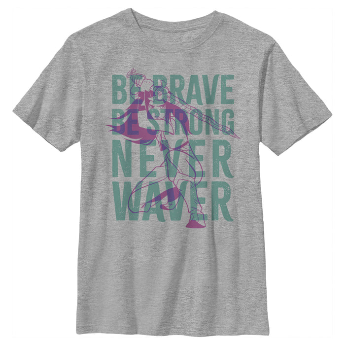 fifth sun Boy's Raya and the Last Dragon Be Brave Be Strong Never Waver T-Shirt