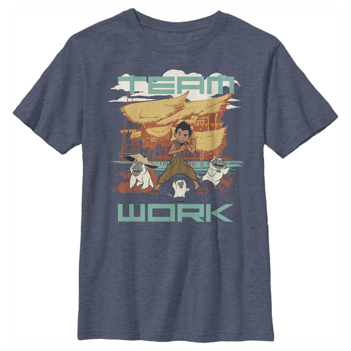 fifth sun Boy's Raya and the Last Dragon Boun Team Work T-Shirt