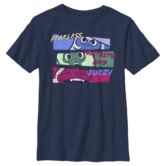 fifth sun Boy's Raya and the Last Dragon Ongi Fearless Fantastic and Fuzzy T-Shirt