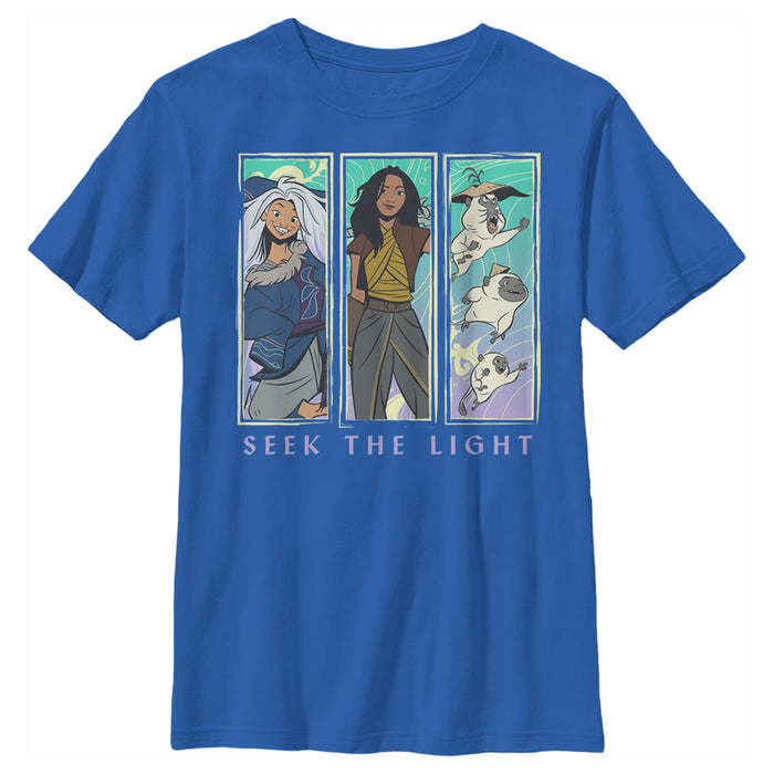 fifth sun Boy's Raya and the Last Dragon Seek the Light T-Shirt
