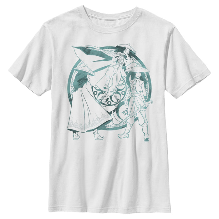 fifth sun Boy's Raya and the Last Dragon Watercolor Raya T-Shirt