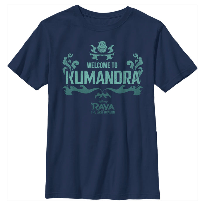 fifth sun Boy's Raya and the Last Dragon Welcome to Kumandra T-Shirt