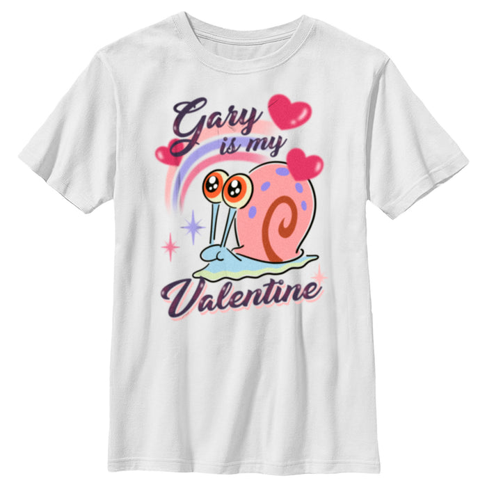 fifth sun Boy's SpongeBob SquarePants Gary is My Valentine T-Shirt