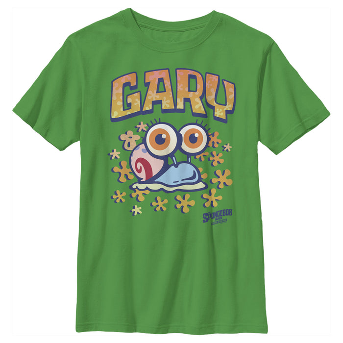 fifth sun Boy's SpongeBob SquarePants Sponge on the Run Baby Snail Gary T-Shirt