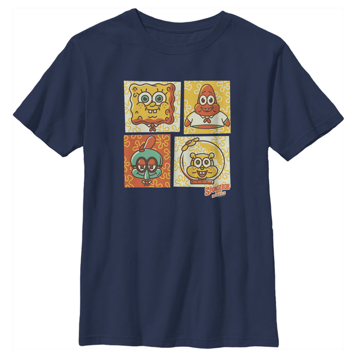 fifth sun Boy's SpongeBob SquarePants Sponge on the Run Camper Panels T-Shirt