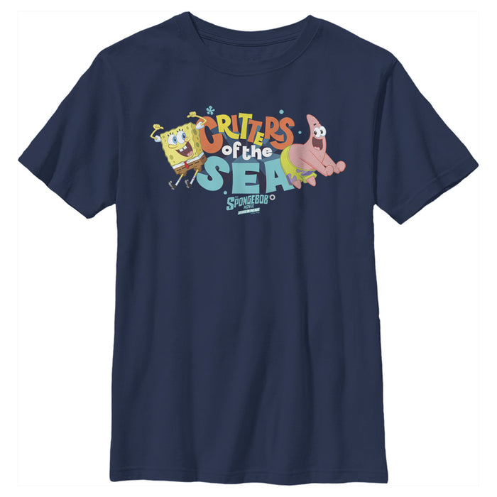fifth sun Boy's SpongeBob SquarePants Sponge on the Run Critters of the Sea Dance T-Shirt