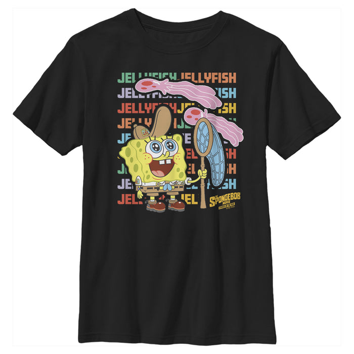 fifth sun Boy's SpongeBob SquarePants Sponge on the Run Jellyfish Catcher T-Shirt