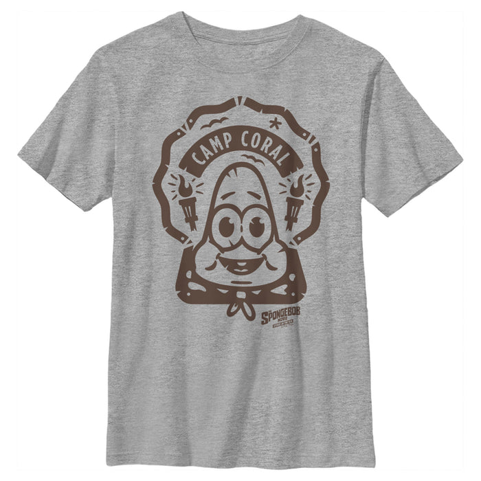 fifth sun Boy's SpongeBob SquarePants Sponge on the Run Young Patrick Patch T-Shirt