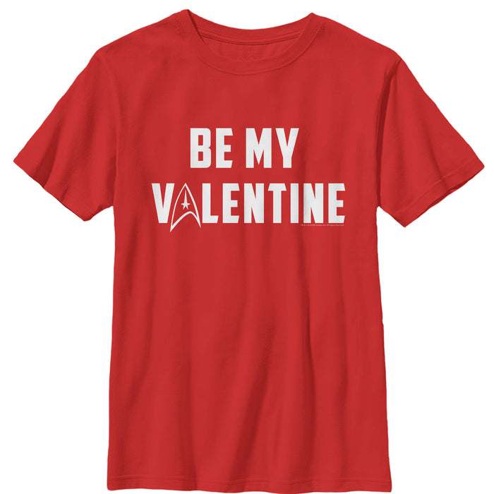 fifth sun Boy's Star Trek Be My Starfleet Valentine T-Shirt