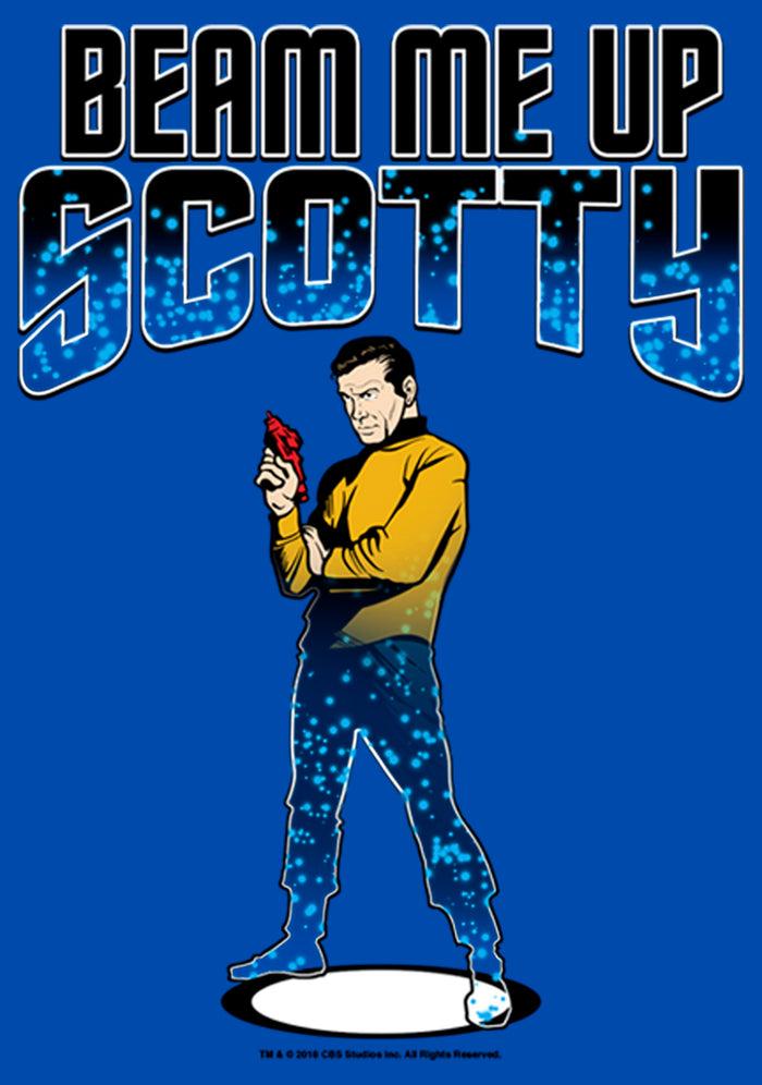 Fifth Sun Boy's Star Trek Cartoon Kirk Beam Me Up Scotty Transporter T-Shirt