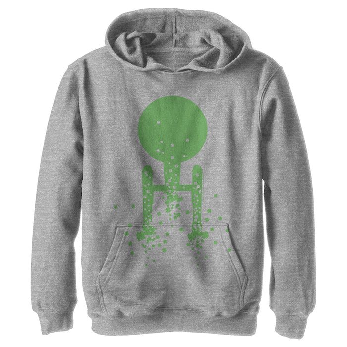 fifth sun Boy's Star Trek St. Patrick's Enterprise Clover Fill Pull Over Hoodie