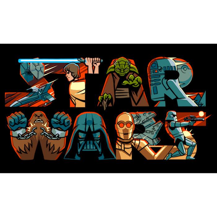 Fifth Sun Boy's Star Wars: A New Hope Characters Logo T-Shirt