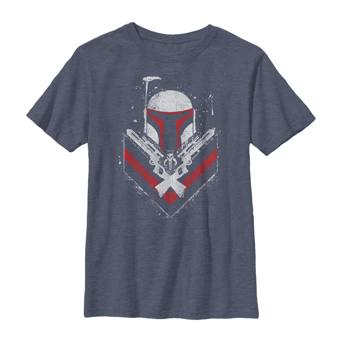 fifth sun Boy's Star Wars Boba Fett No Threats Only Promises T-Shirt