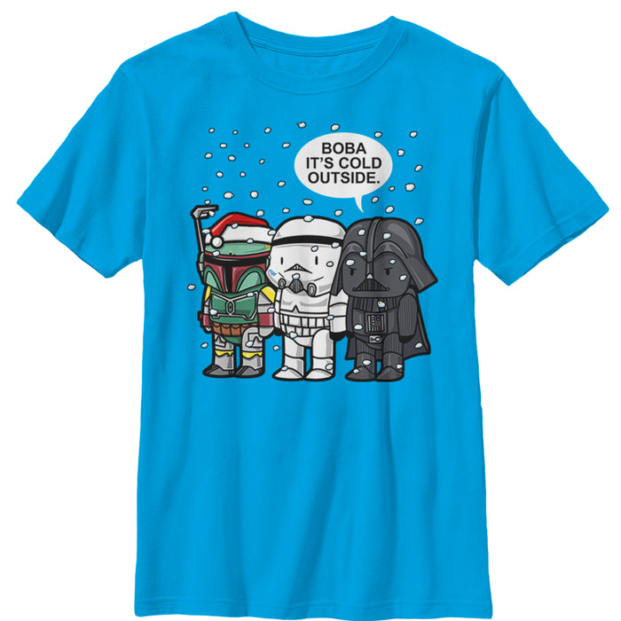 Fifth Sun Boy's Star Wars Boba It's Cold Outside T-Shirt