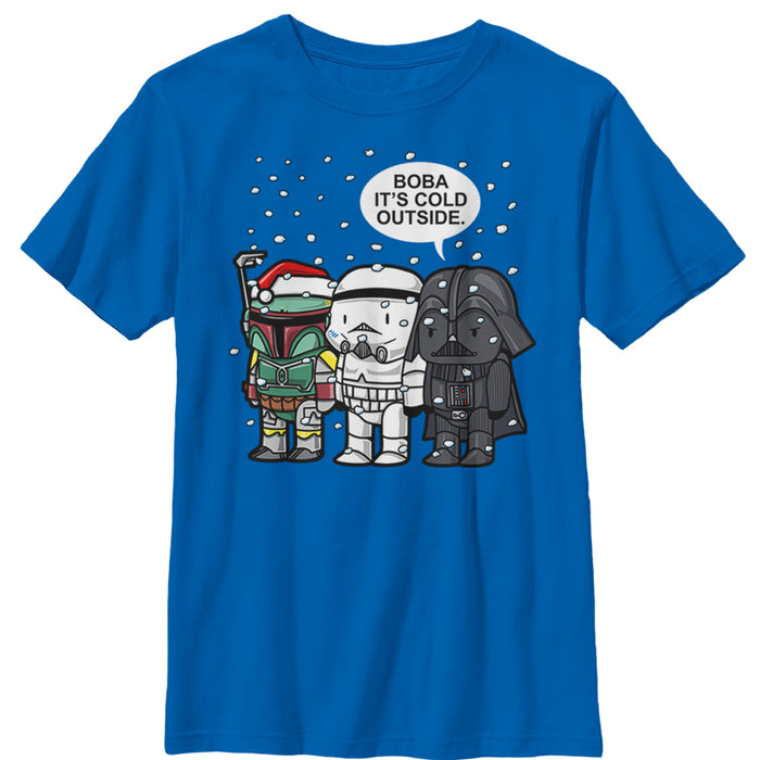 Fifth Sun Boy's Star Wars Boba It's Cold Outside T-Shirt