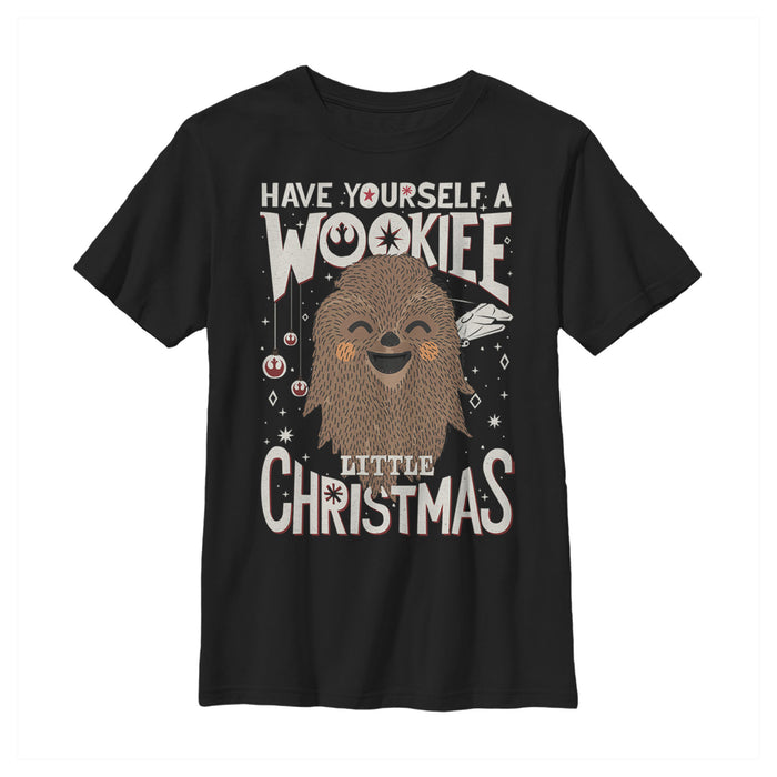 Fifth Sun Boy's Star Wars Christmas Have Yourself A Wookie T-Shirt