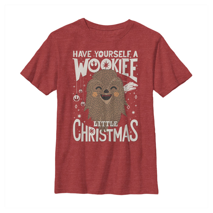 fifth sun Boy's Star Wars Christmas Have Yourself a Wookie T-Shirt