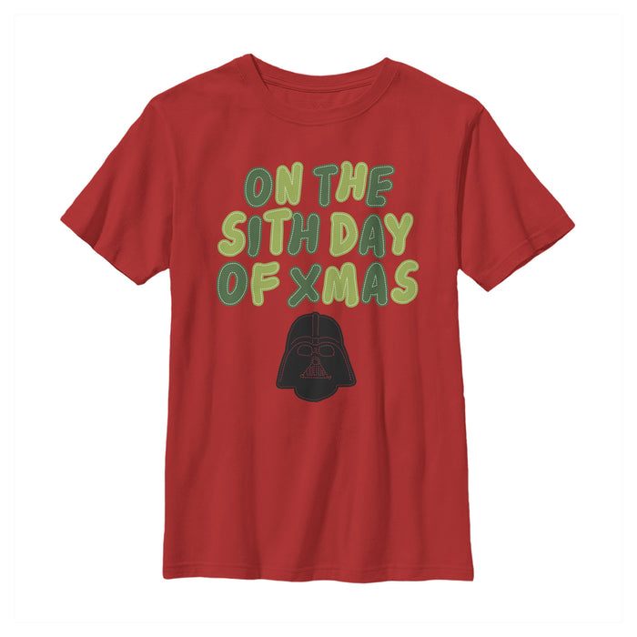 fifth sun Boy's Star Wars Christmas Sith Day T-Shirt