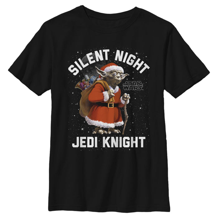 fifth sun Boy's Star Wars Christmas Stanta Yoda T-Shirt