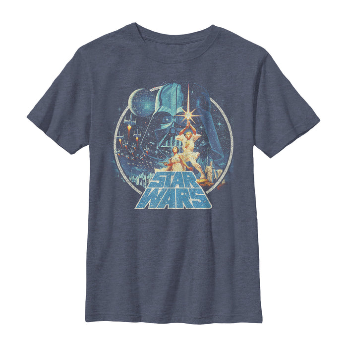 Fifth Sun Boy's Star Wars Classic Scene Circle T-Shirt