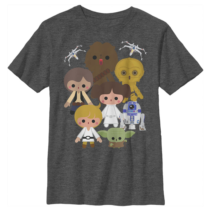 fifth sun Boy's Star Wars Cute Cartoon Rebels T-Shirt