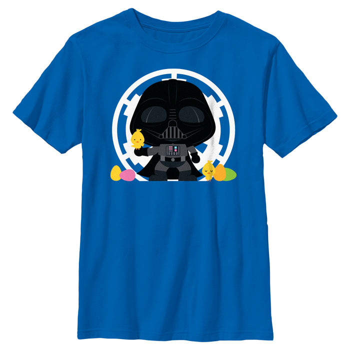 fifth sun Boy's Star Wars Darth Vader Loves Easter and Baby Chickens T-Shirt