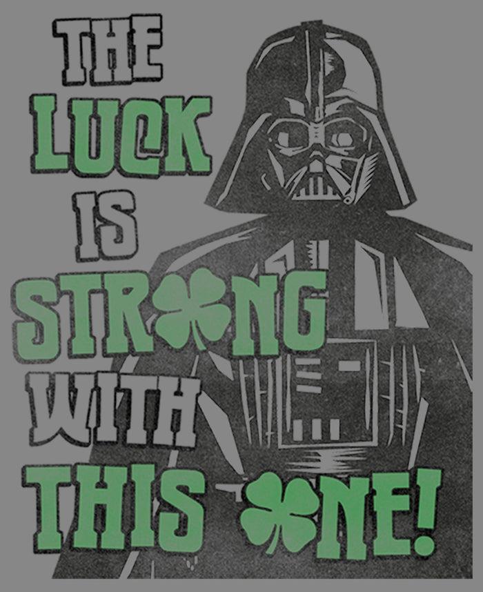 Fifth Sun Boy's Star Wars Darth Vader St. Patrick's Day Luck Is Strong With This One Performance Tee